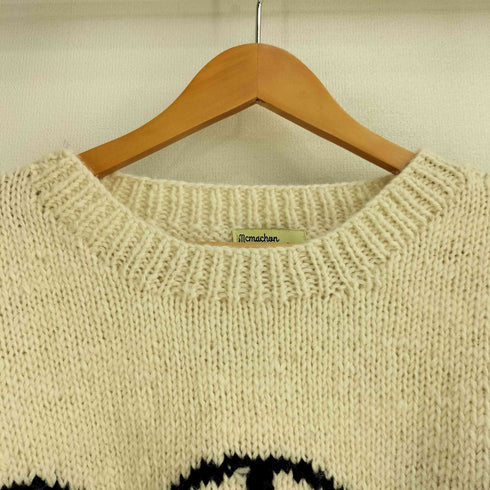 ニッチ niche. macmahon knitting mills LINE PEACE CREW NECK KNIT メンズ